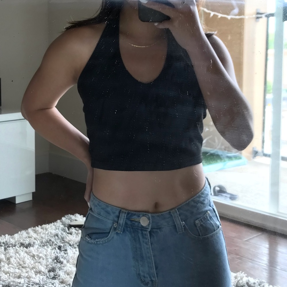 Black Halter Top